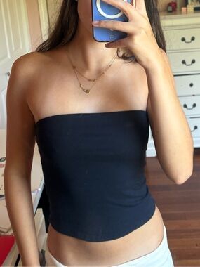 Navy Garage tube top